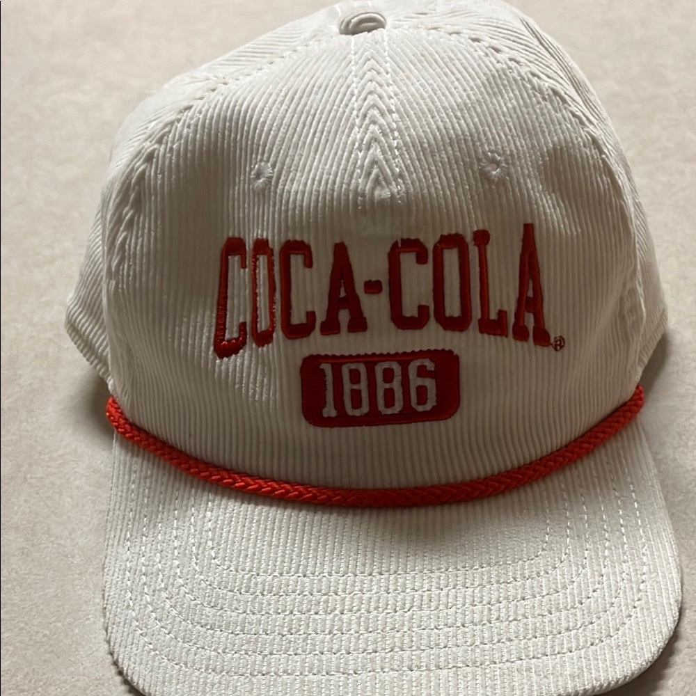 Coca Cola White and Red Cap
